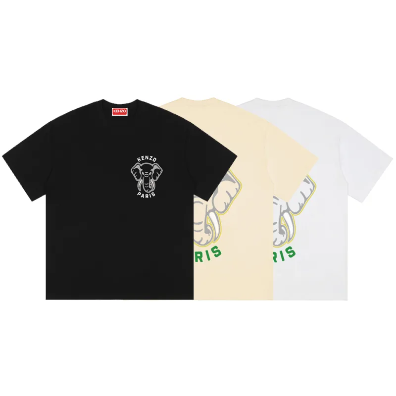 Kenzo University Jungle Team Elephant Chest LOGO Big LOGO on the back Color: Black White Apricot Size: M L XL XXL Three Standards Style Number: K 41